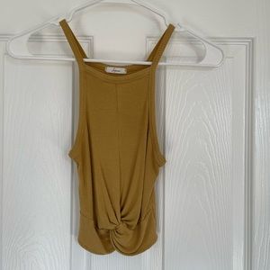 Mustard color crop top